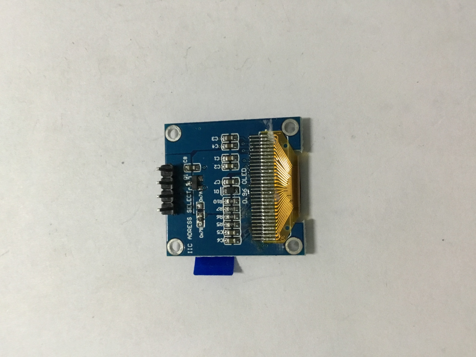 Màn Hình Lcd 0.96 Inch Iic Oled 128x64 I2C(Màu vàng)