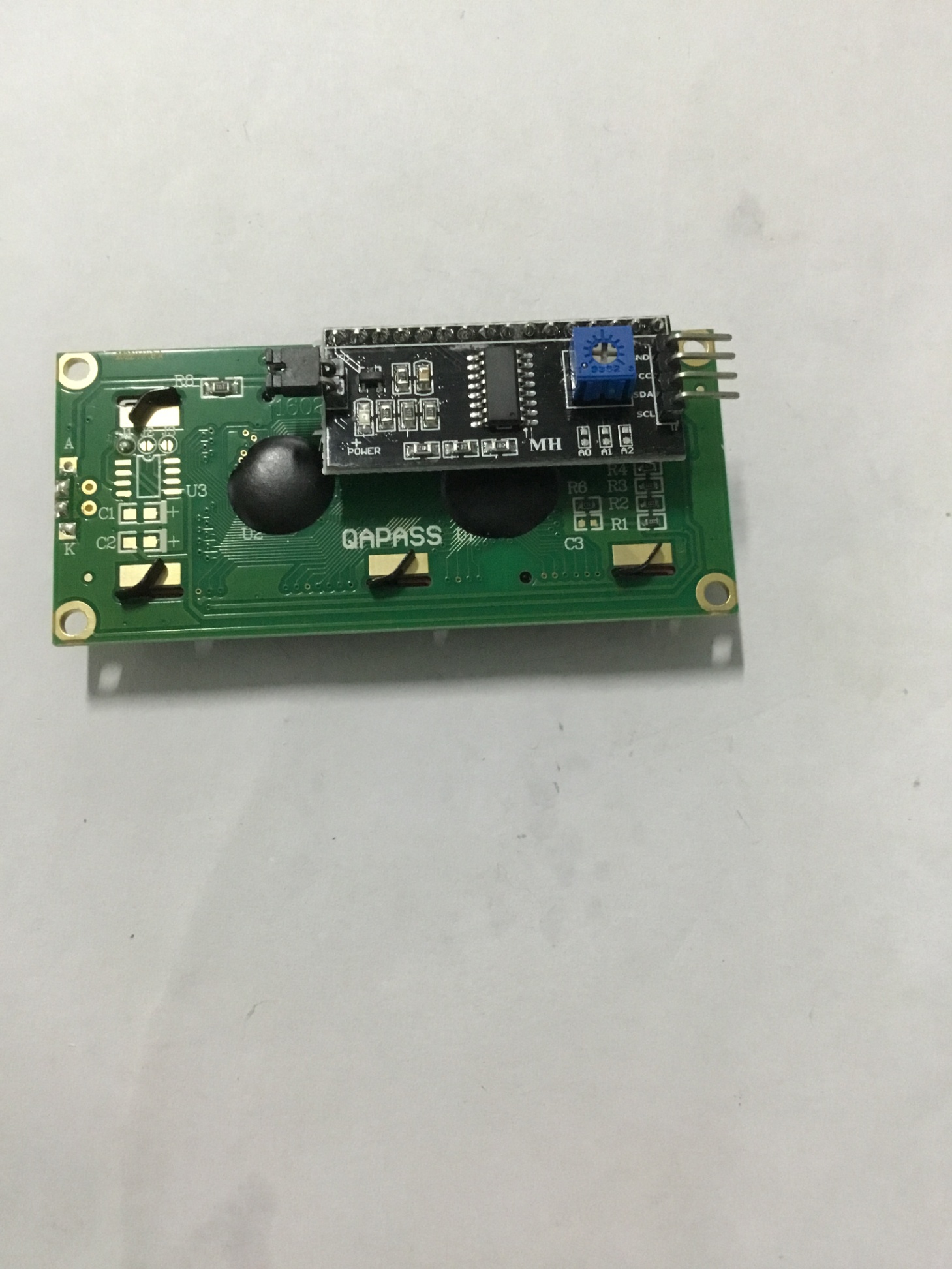 LCD1602 1602 16x02 màu xanh dương kèm module I2C