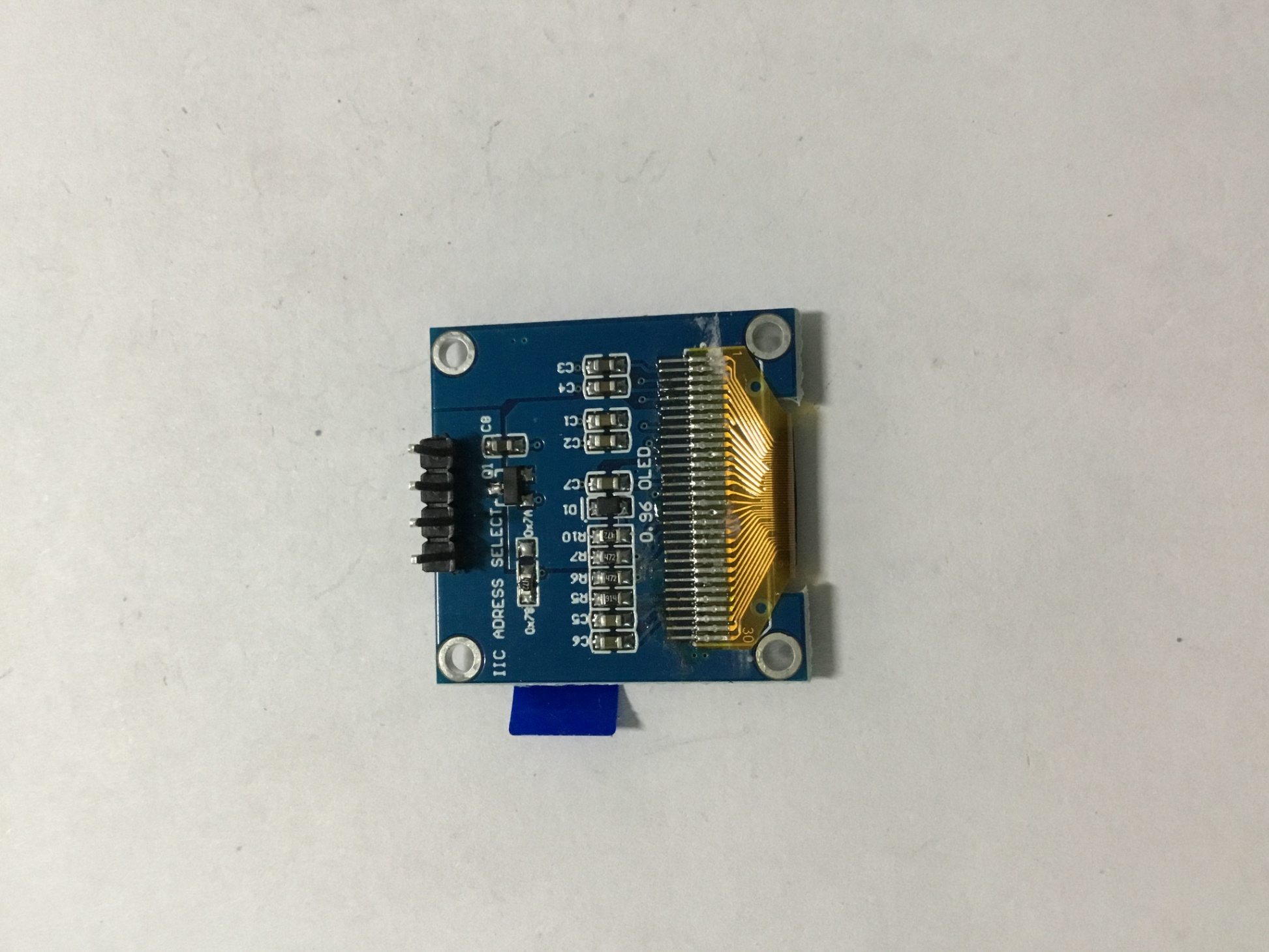Màn Hình Lcd 0.96 Inch Iic Oled 128x64 I2C(Màu vàng)
