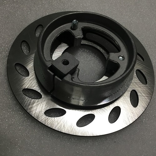 Bộ cùi nhôm chuyển từ phanh cơ sang phanh đĩa (kèm đĩa size 18cm)