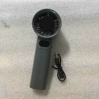 Quạt cầm tay mini 120 tốc độ,tiện lợi,cổng sạc Type C (màu xám ghi đậm)