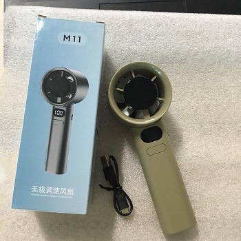 Quạt cầm tay mini 120 tốc độ,tiện lợi,cổng sac Type C (màu vàng tráng men)