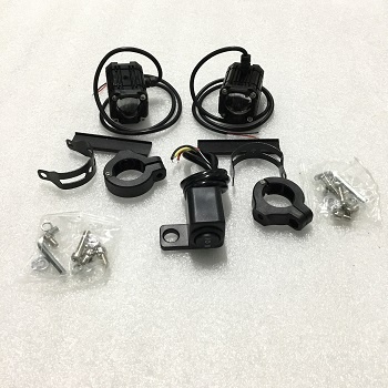 Đèn giao thông tự động tích hợp Mini W2 4 chế độ Phiên bản mới nhất 2024 (2 light + 1 left domino)