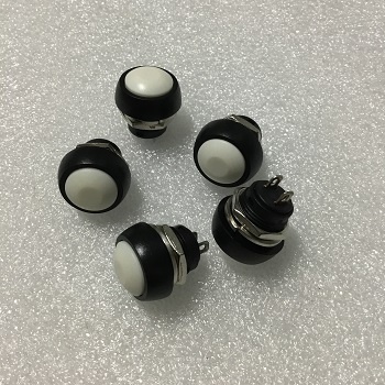 (5 cái) Công tắc nhấn chống thấm nước 12mm cho PSB-33B IGMOPNRQ (màu trắng)