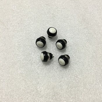 (5 cái) Công tắc nhấn chống thấm nước 12mm cho PSB-33B IGMOPNRQ (màu trắng)