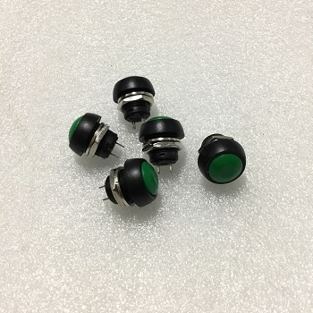 (5 cái) Công tắc nhấn chống thấm nước 12mm cho PSB-33B IGMOPNRQ (xanh lá)