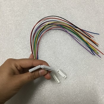 (2 bộ) Bộ dây - đầu jack nối JST XH2.54mm 8pin 300mm 26AWG