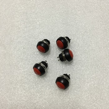 (5 cái) Công tắc nhấn chống thấm nước 12mm cho PSB-33B IGMOPNRQ (màu đỏ)