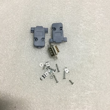 Ổ cắm đầu nối D-sub HSHELAN DB9, nối tiếp RS23, phích cắm COM có thể tháo rời Cổng COM 485 bảo vệ DB9(Male)