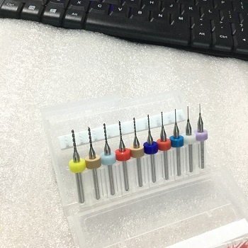 Hộp 10 mũi khoan PCB 0.3mm - 1.2mm