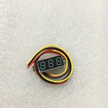 Vôn kế điện tử 3 dây 0.28 inch DC 0-100V (màu xanh dương)