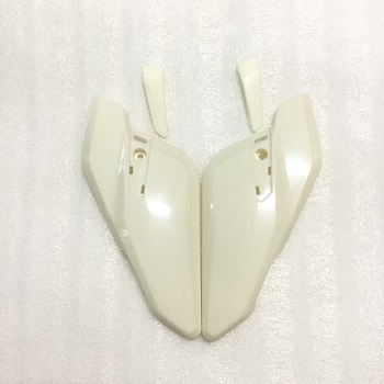 Ốp hông 2 bên dưới yên sau xe điện Michi A6, xe 2 yên xe cỏ (nhựa nguyên sinh, không màu)