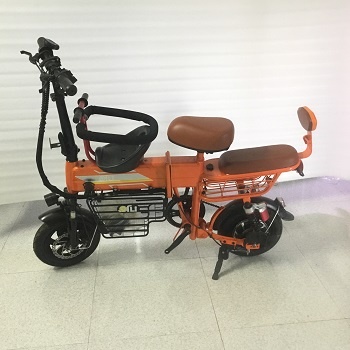 Xe đạp điện Theli gấp gọn màu cam (xe mới thanh lý cửa hàng, không kèm pin)