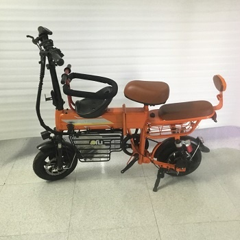 Xe đạp điện Theli gấp gọn màu cam (xe mới thanh lý cửa hàng, không kèm pin)