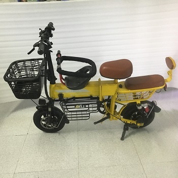 Xe đạp điện Theli gấp gọn màu vàng (xe mới thanh lý cửa hàng, không kèm pin)