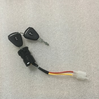 Khoá điện đơn cho các loại xe đạp điện  133M xmen 2 dây có zắc
