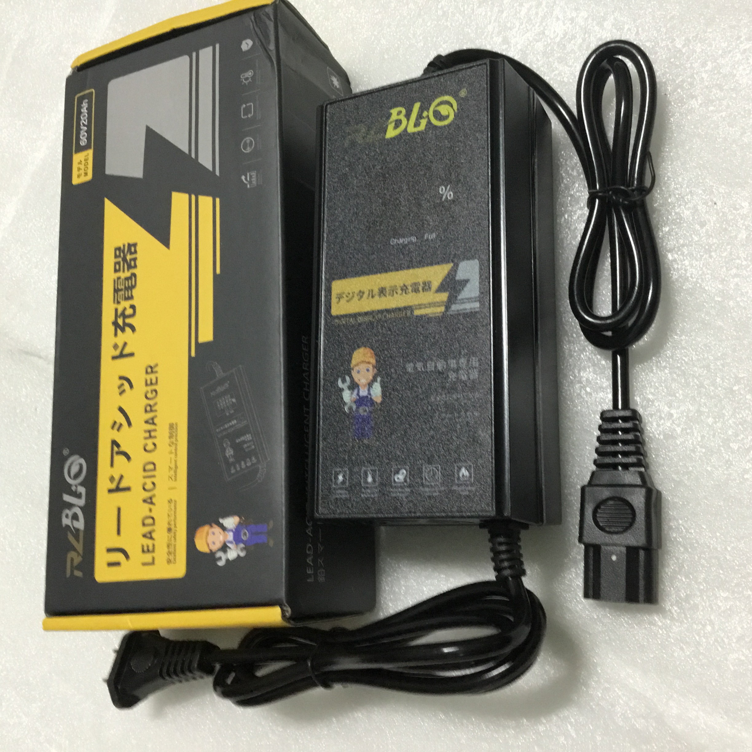 Sạc xe điện BLQ 60V 20Ah hàng cao cấp chống phù bình, tự nhận diện bình an toàn sử dụng