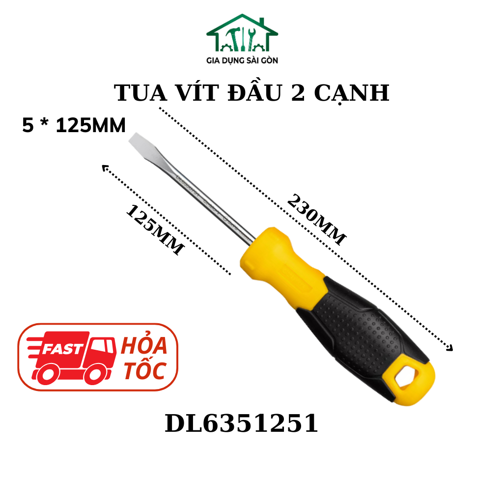 Tovit 2 cạnh 5x125mm