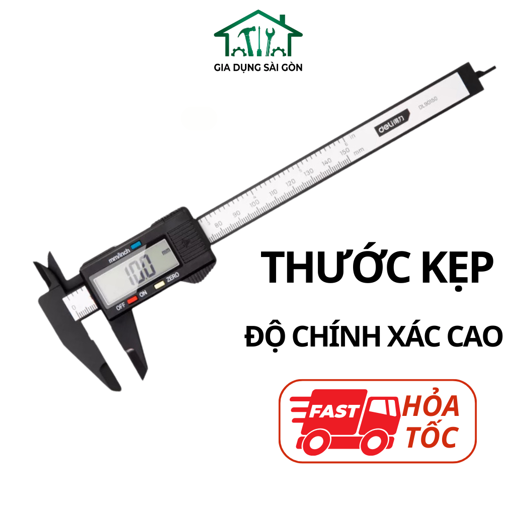 Thước kẹp điện tử thân nhựa - 150mm