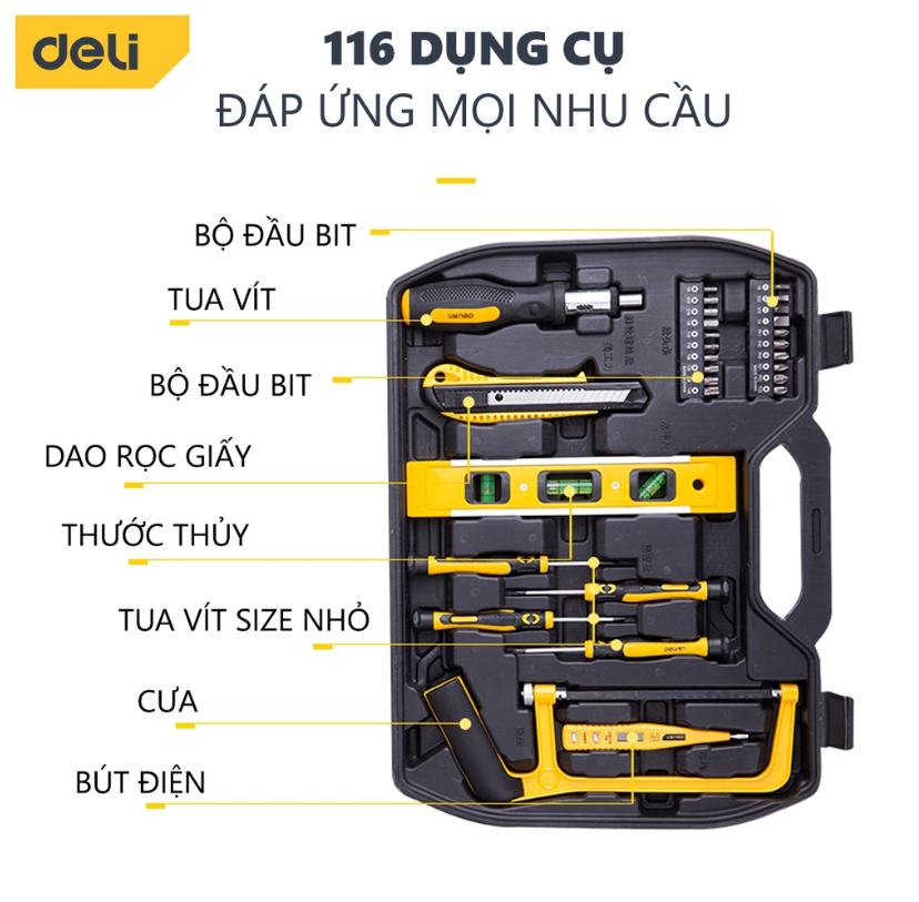 Bộ dụng cụ 116 chi tiết - DL5973