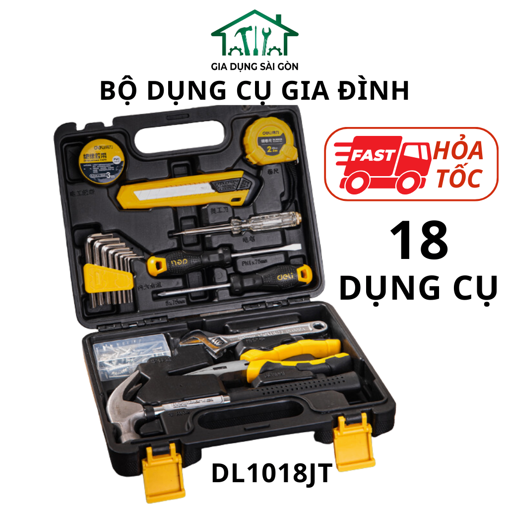 Bộ dụng cụ gia dụng 18c/bộ