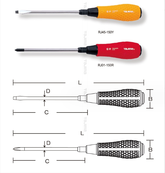 Tua vít 4 cạnh Tajima 1x200