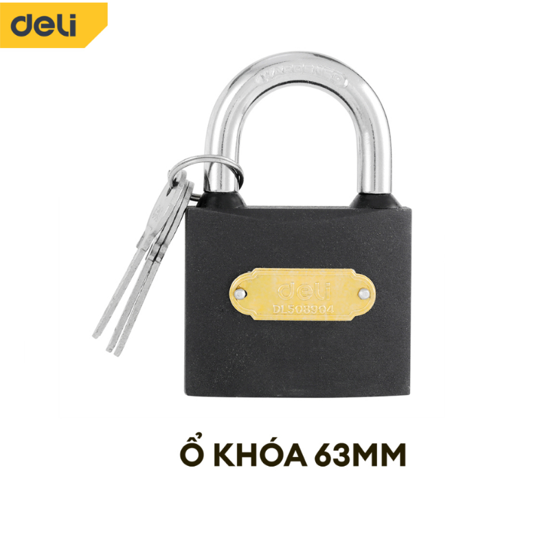 Ổ khóa đen 63mm