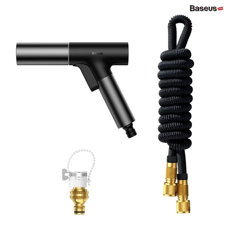 Bộ Vòi Tăng Áp Xịt Rửa Xe Ô Tô Baseus GF5 Car Wash Spray Nozzle - Bộ vòi + dây 15m