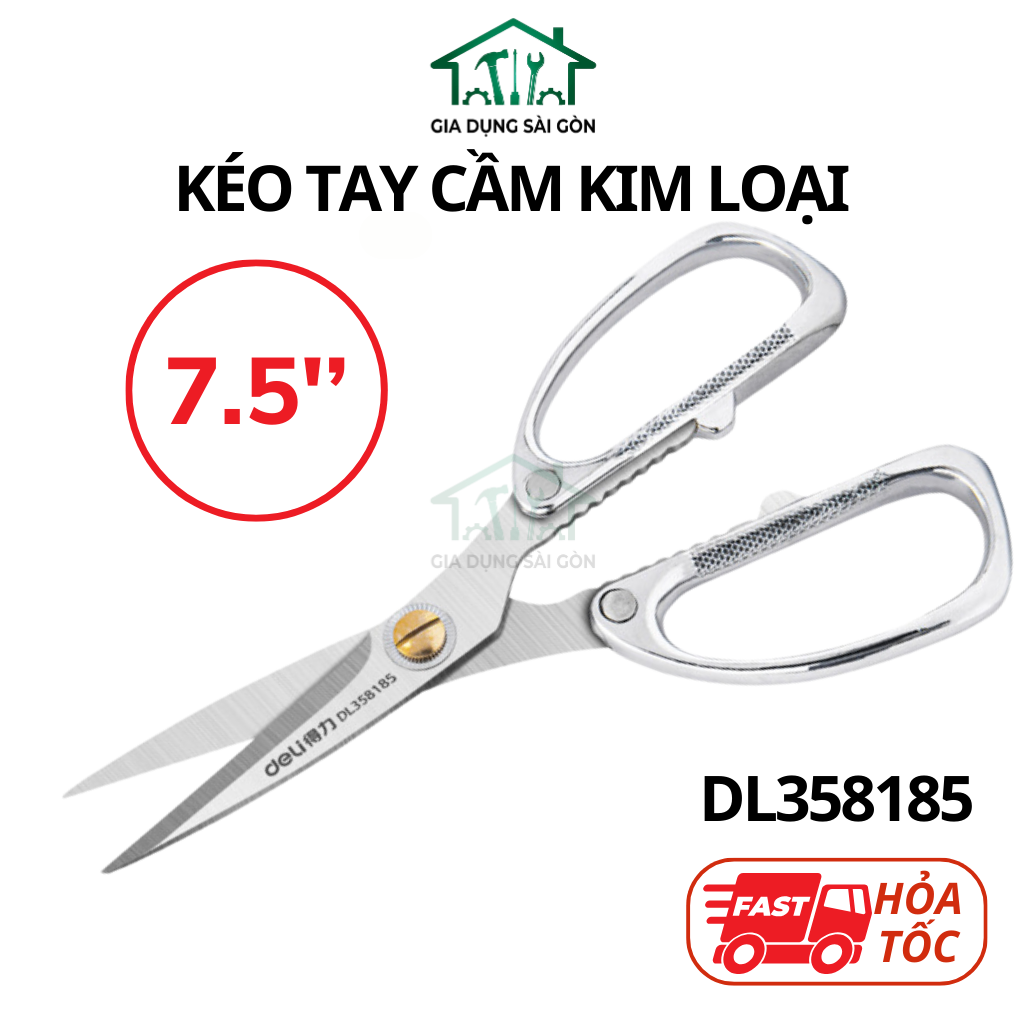 Kéo tay cầm kim loại 185mm