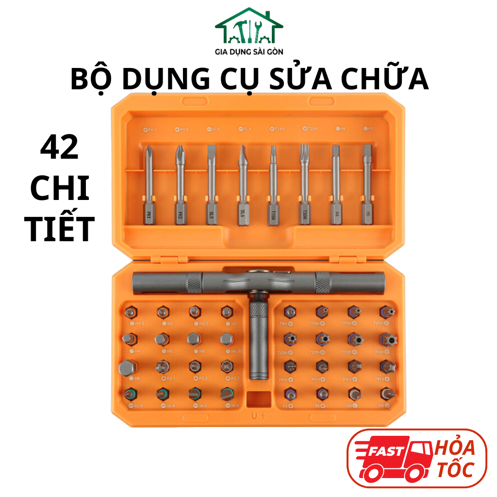 Bộ dụng cụ sửa chữa 42 chi tiết UF SGTOOLS