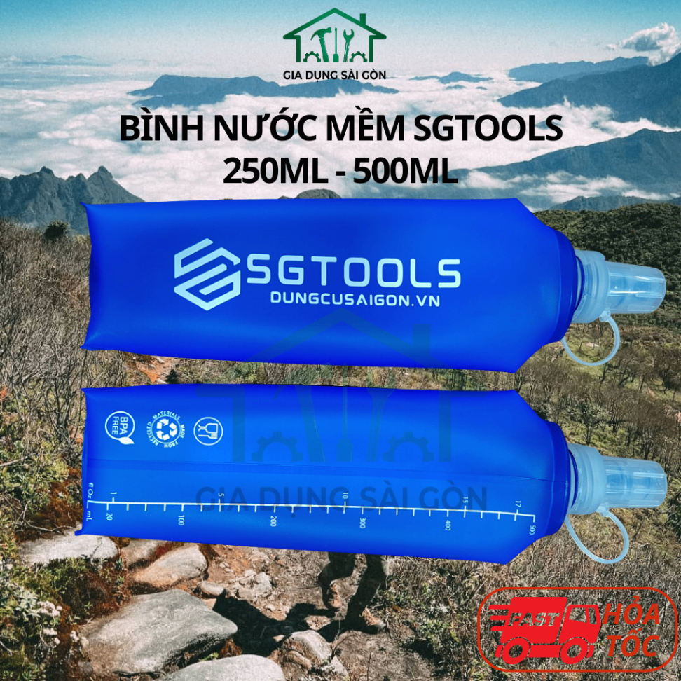 Bình Nước Mềm Cầm Tay Chạy Bộ SGTOOLS - 500ML