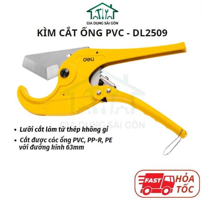 Kéo cắt ống nhựa 63mm - EDL2509