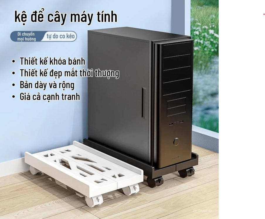 Kệ Để Cây Máy Tính CPU SGTool - Size L ( Đen )