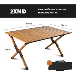 BÀN GẤP GỌN MÀU ĐEN - 90CM