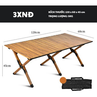 BÀN GẤP GỌN MÀU ĐEN - 90CM