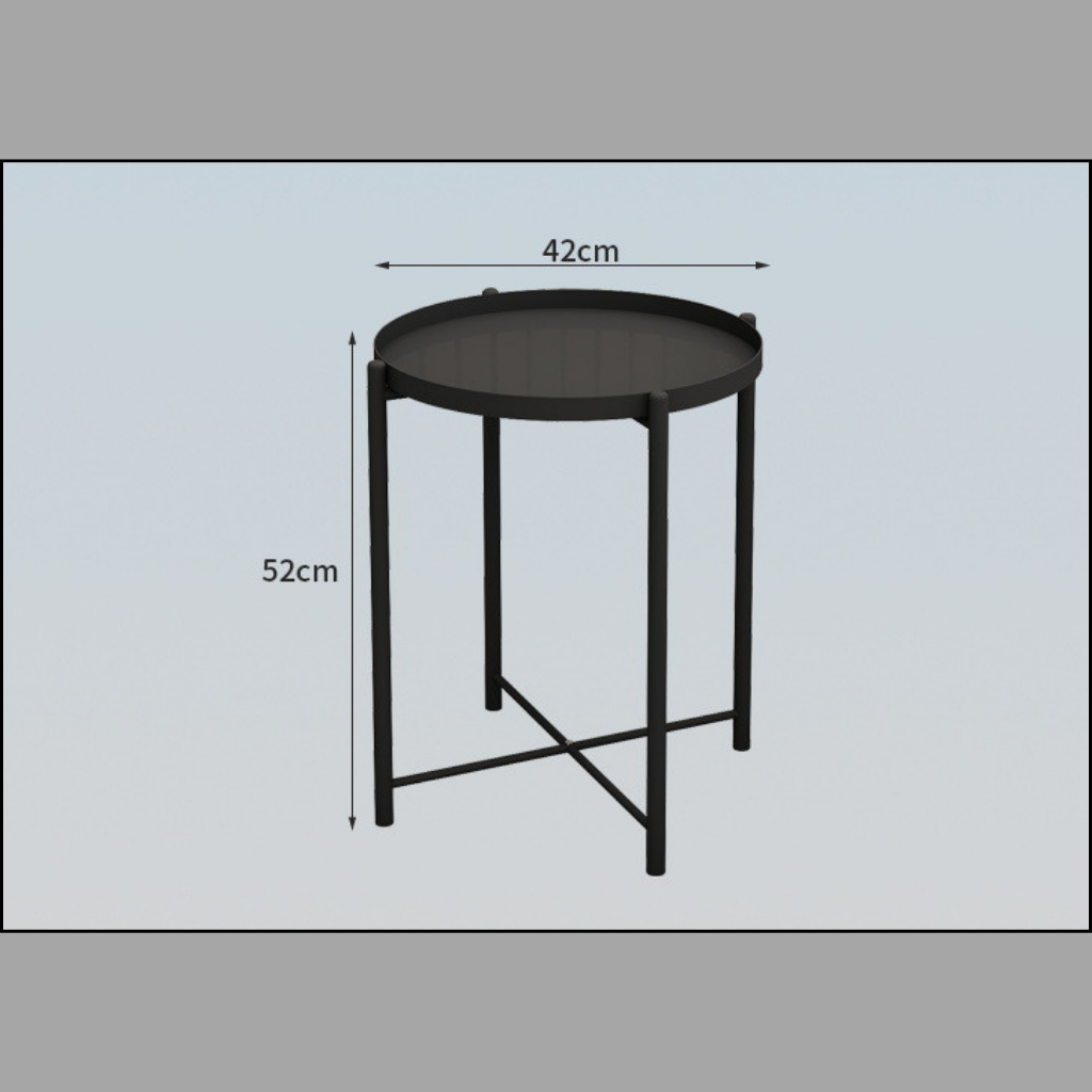 Bàn Tròn Gấp Gọn Làm Bằng Thép Carbon Tiện Lợi, Gọn Nhẹ SGTOOLS - Đen