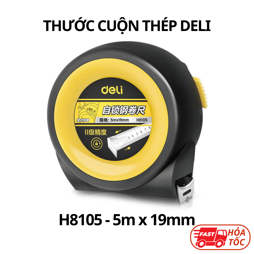 Thước cuộn thép đen 5M