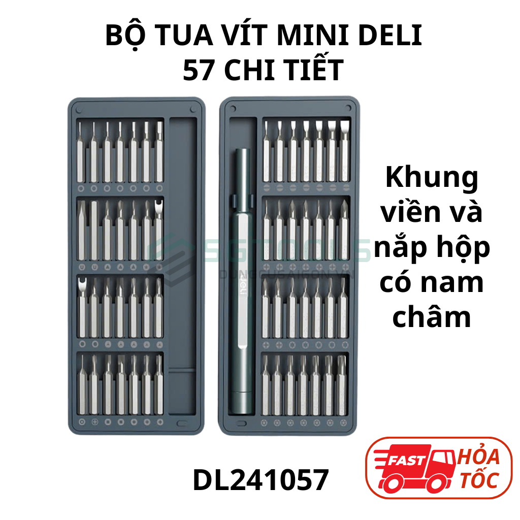 Bộ tua vít mini hộp nam châm DL241057