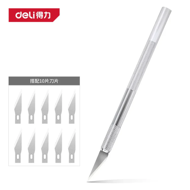 Dao khắc - Tặng kèm 10 lưỡi dao - DL359101A - Xám