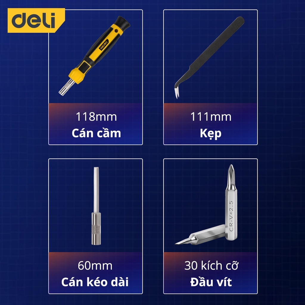BỘ TUA VÍT 33 IN 1 E