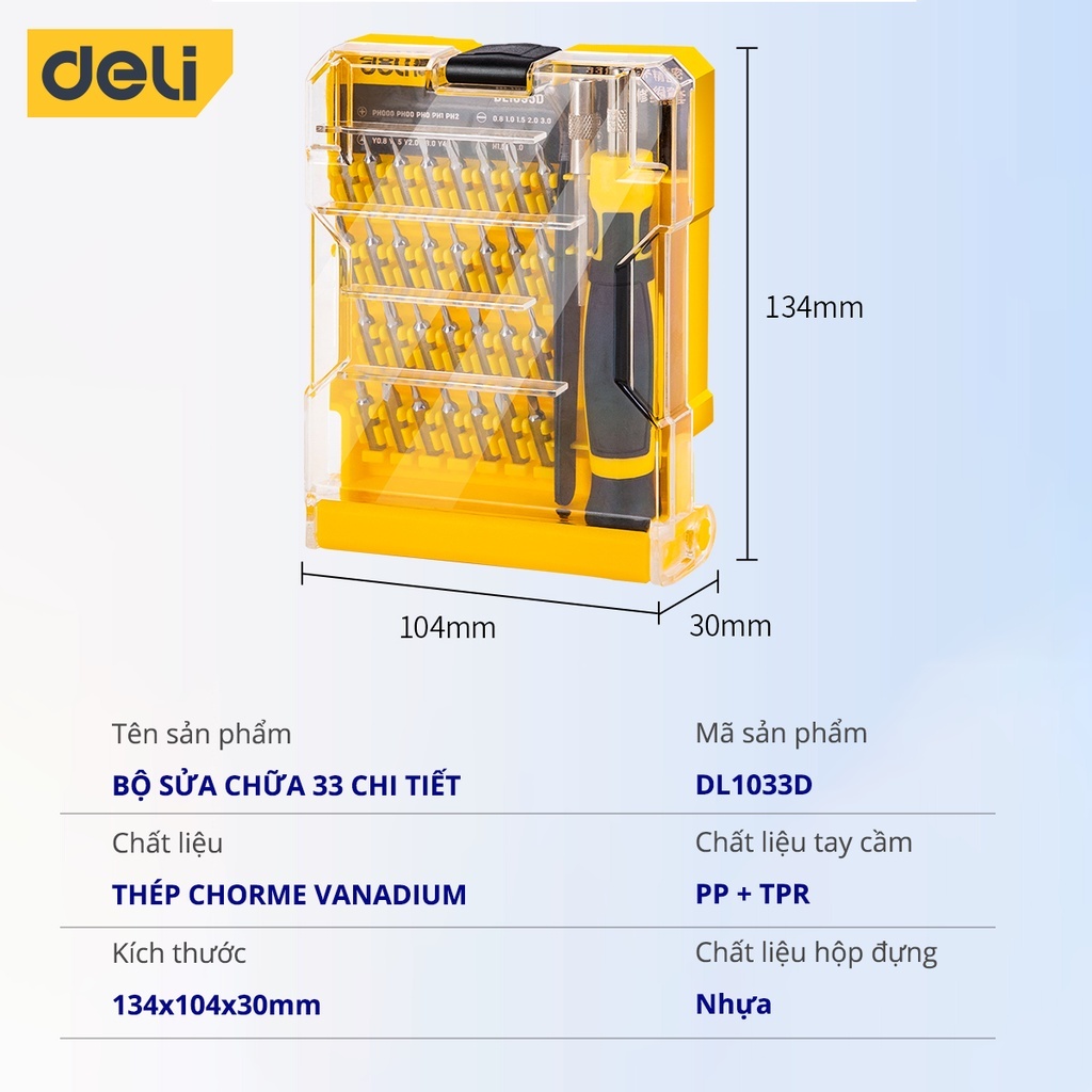 BỘ TUA VÍT 33 IN 1 E