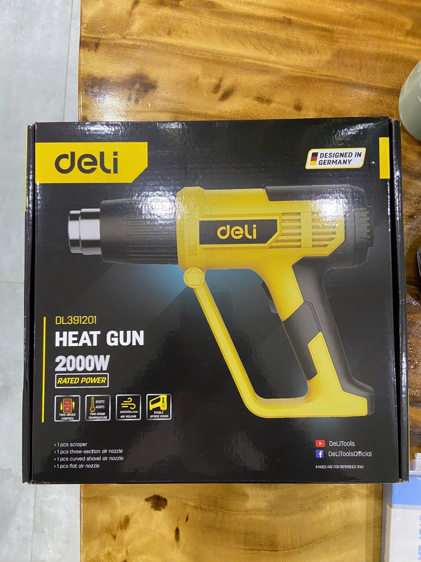 Máy Khò Nhiệt Deli Công Suất Cao 2000W - DL391201