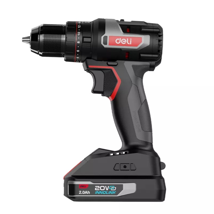 Máy khoan pin 20V-2.0Ah - Đỏ đen