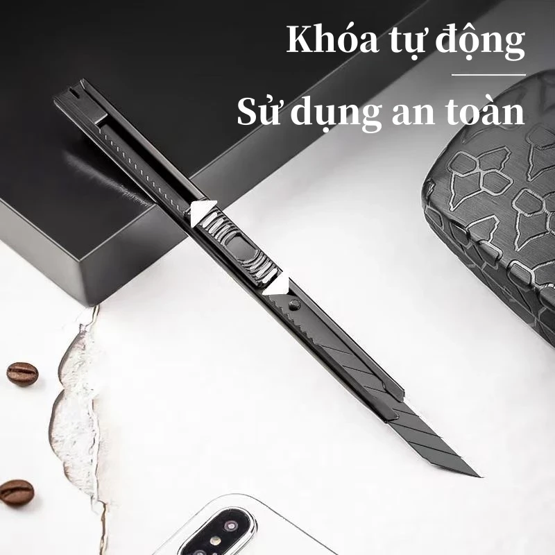 Dao rọc giấy mini 9mm SK5 Đen