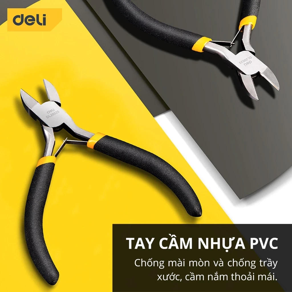 Kìm Cắt Chính Hãng Deli 5 Inch