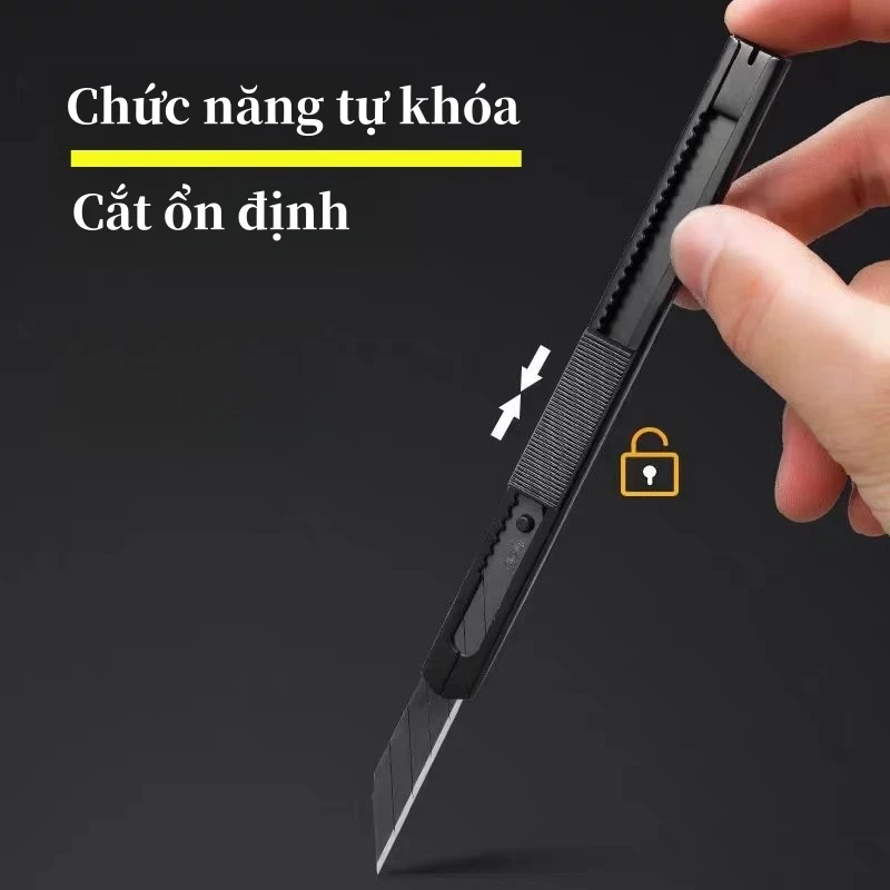Dao rọc giấy mini 9mm SK5 Đen