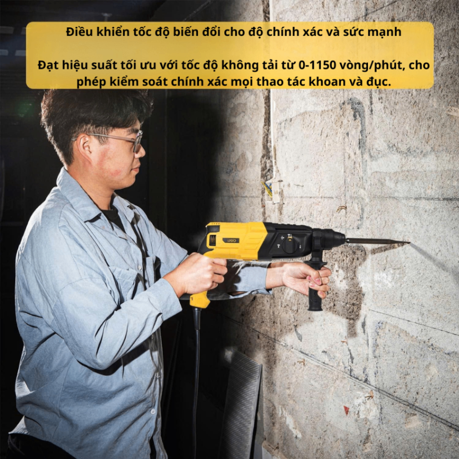Máy khoan búa 800W 26mm