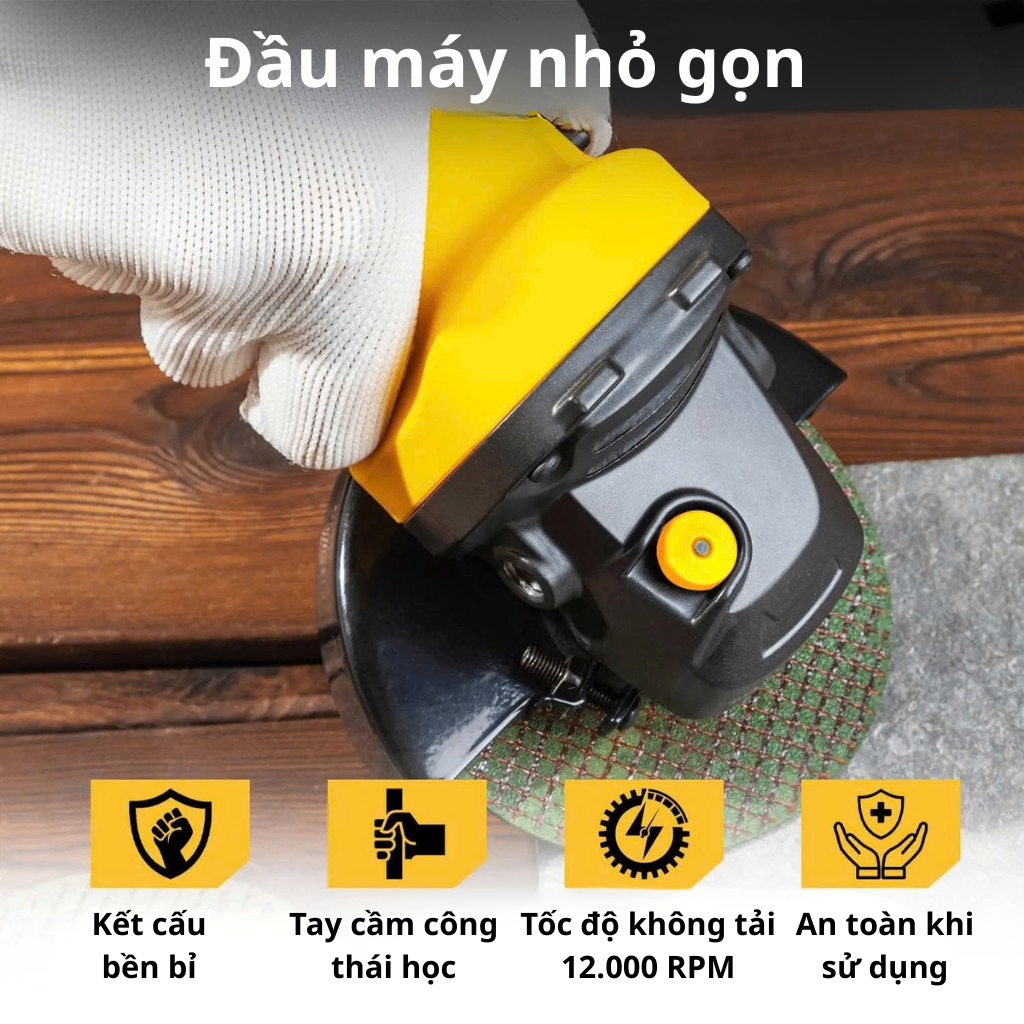 Máy mài 125mm 900W Công tắc đuôi