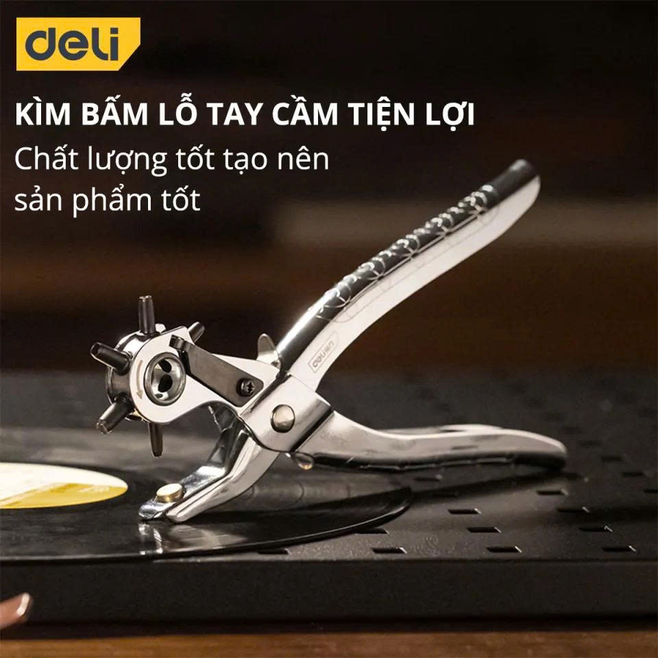 Kìm bấm lỗ 9'' màu bạc - DL1919C