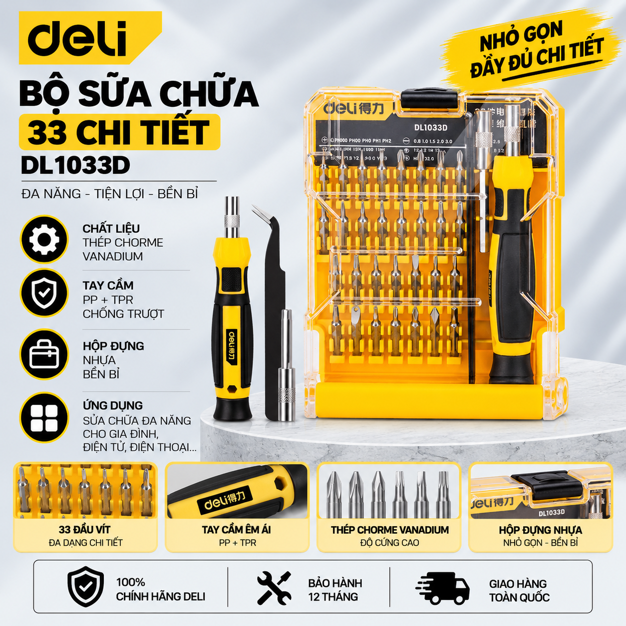 BỘ TUA VÍT 33 IN 1 E